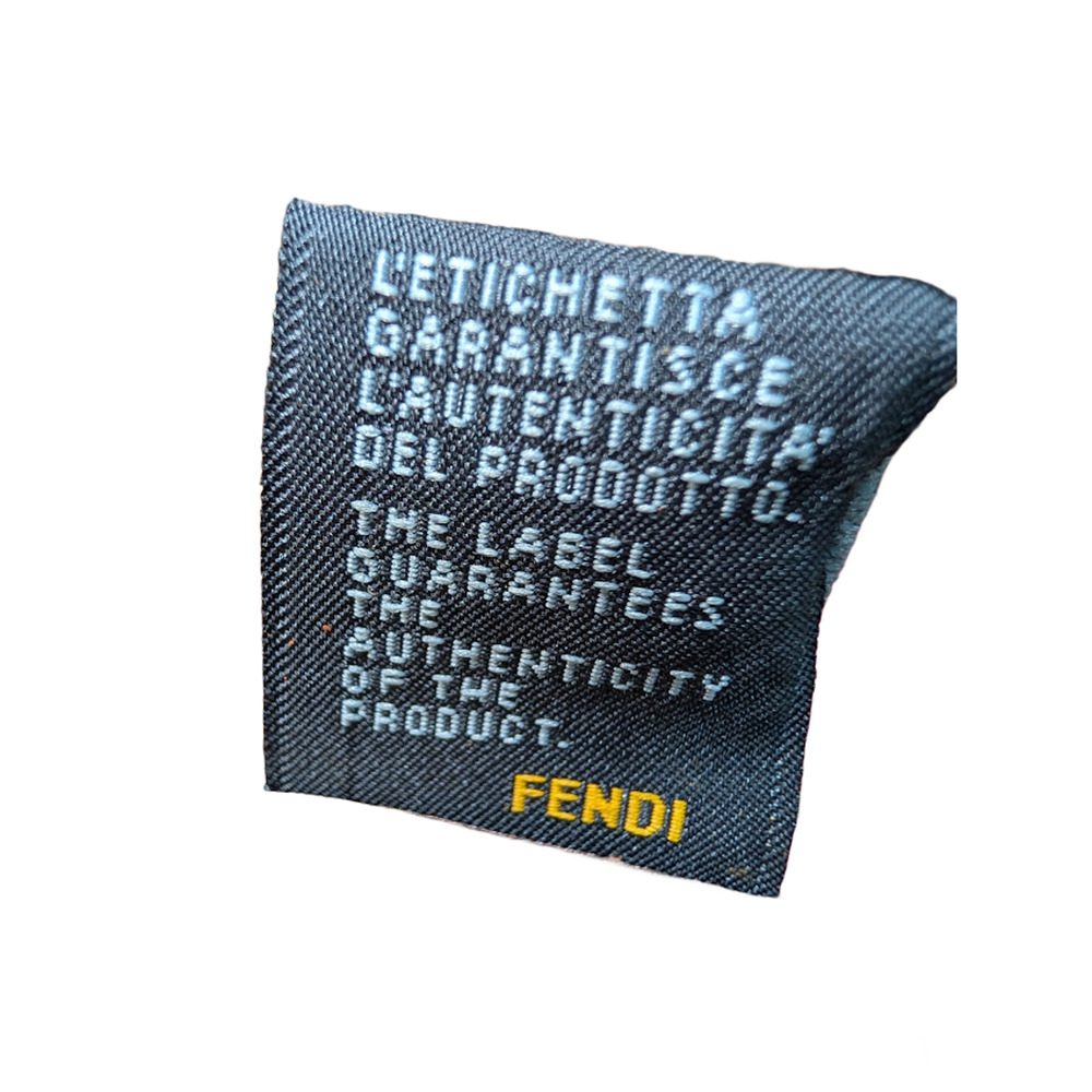 Fendi Shoulder Tote Brown Coated Canvas Distressed Finish Stabilized Vintage - Picture 5 of 14